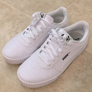 PUMA CARINA LEATHER PLATFORM SNEAKER